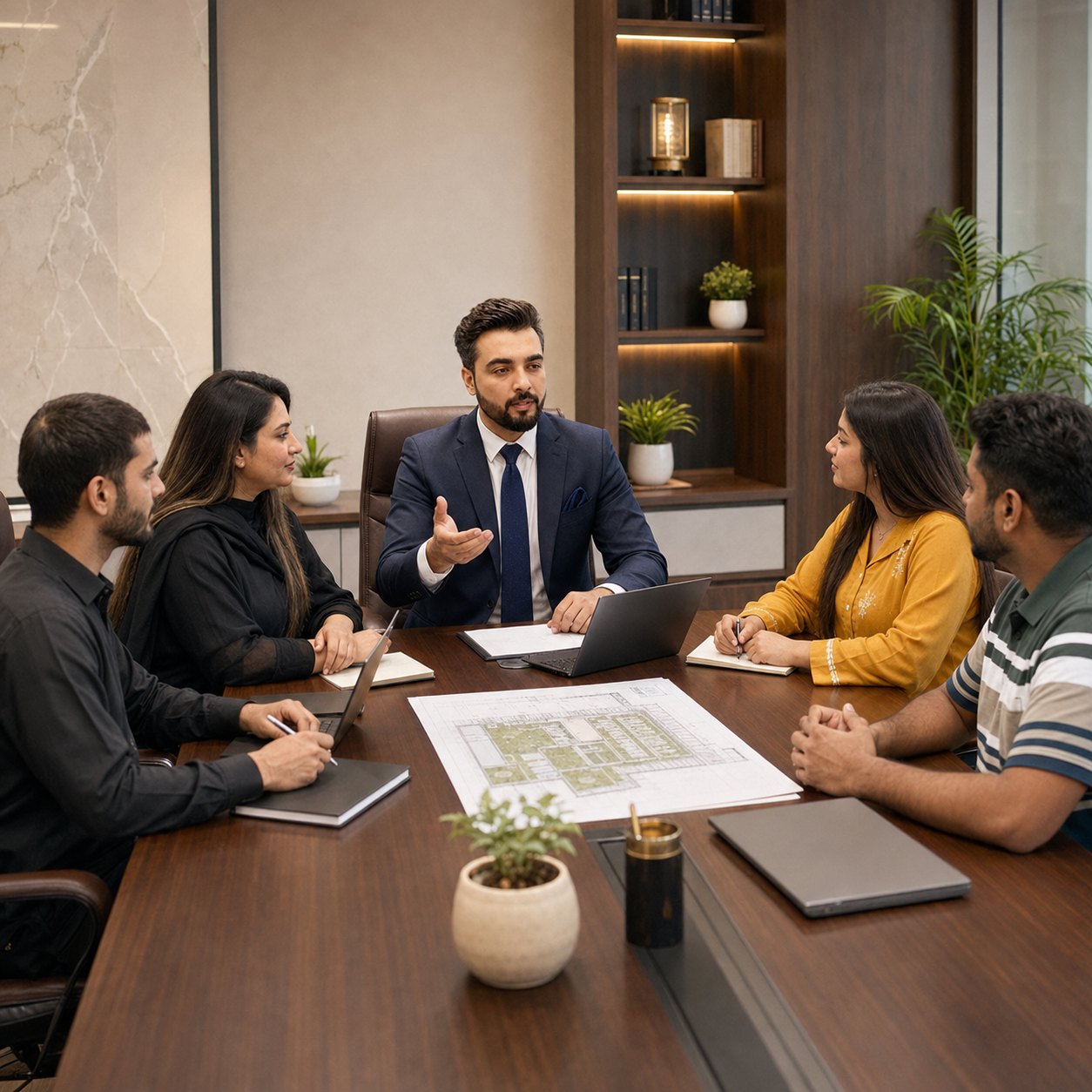 Zohan Estate team providing property consultation in Lahore